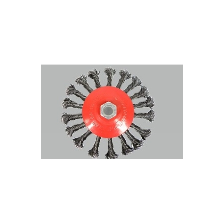 Кордщетка дисковая "получаша" стальная витая для УШМ 125мм, в коробке Silver 10360-SL