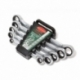 Набор ключей трещоточных накидных 05пр 8-19мм в пласт. держателе RockForce 5105M-RF