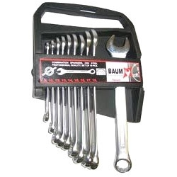 Набор ключей комбинированных 10пр э.к.8 10 12-19 мм в пласт держ Baum 33-10MP