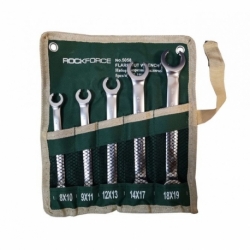 Набор ключей разрезных 5пр 8-19мм на полотне RockForce 5058-RF