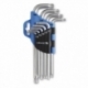 Набор Г-образных ключей TORX, Т10-Т50, 9 шт. Hoegert Technik HT1W814