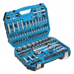 Набор инструментов 144 шт, двухцветный чемодан Hoegert Technik HT1R440
